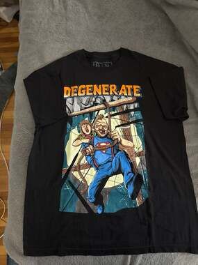 Degenerate Clothing The Goonies Sloth and Chunk Graphic T-Shirt Black XL